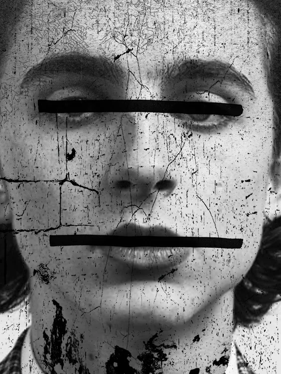 Dream Big (2026) — laser-printed and distressed portrait by TheArtist