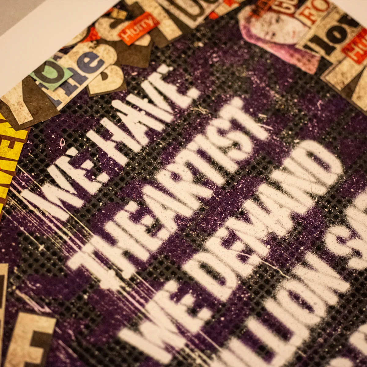 Final image — controlled collision between physical residue and digital precision